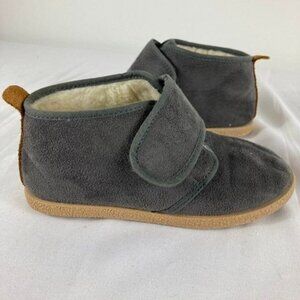 Boys Childrenchic GREY SUEDE AND FAUX-SHEARLING MCALISTER BOOTIES 11‎